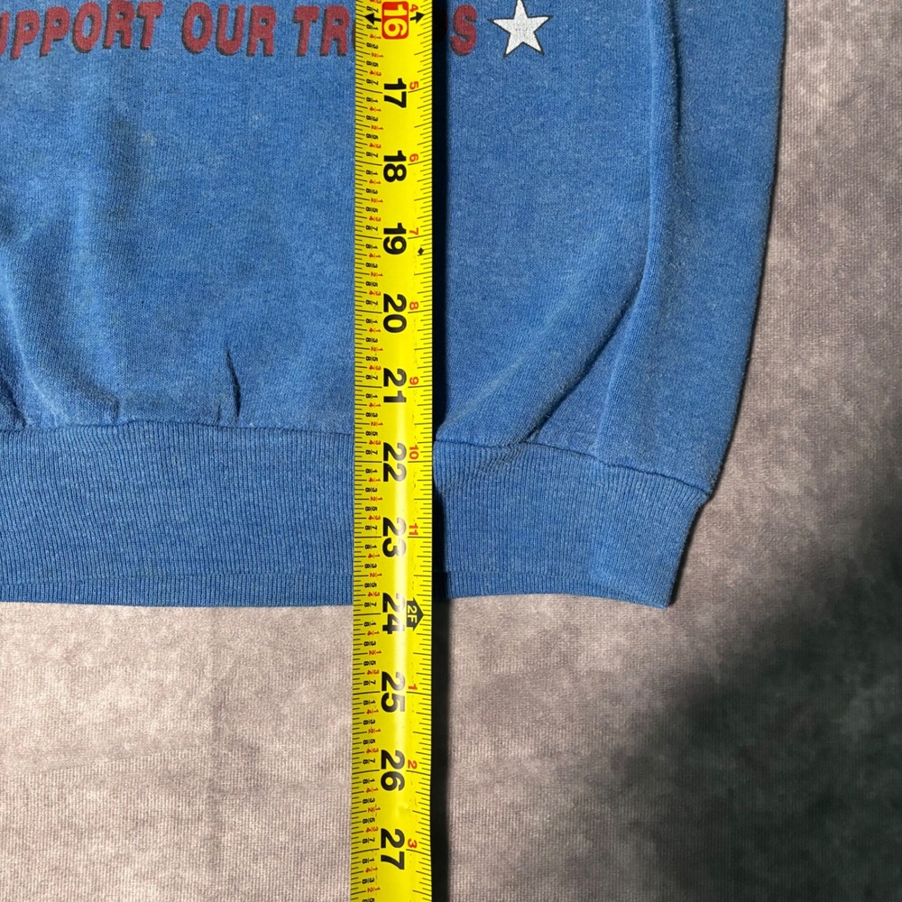 Vintage 1991 Desert Storm Support Our Troops Sweatshirt Americana Sz Small - Picture 6 of 7